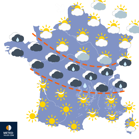 Carte de prévisions du temps du Jeudi 28 novembre 2024