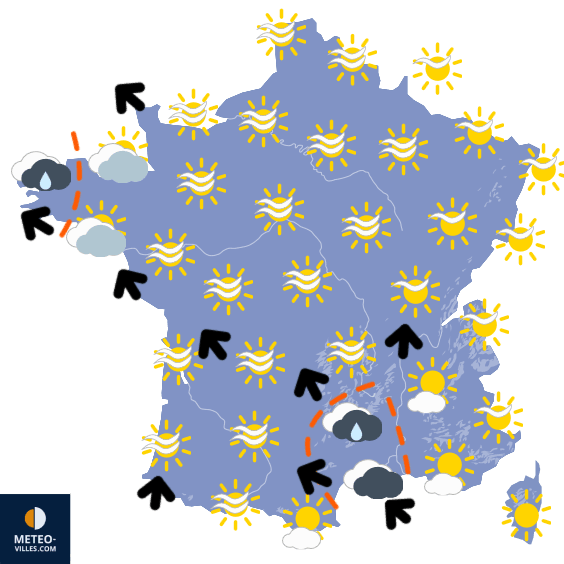 Carte de température France