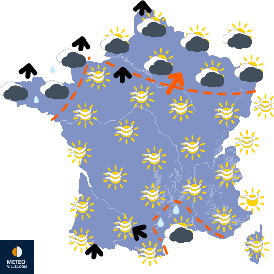 Carte de température France