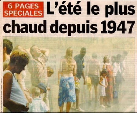 Chaleur Paris août 2003