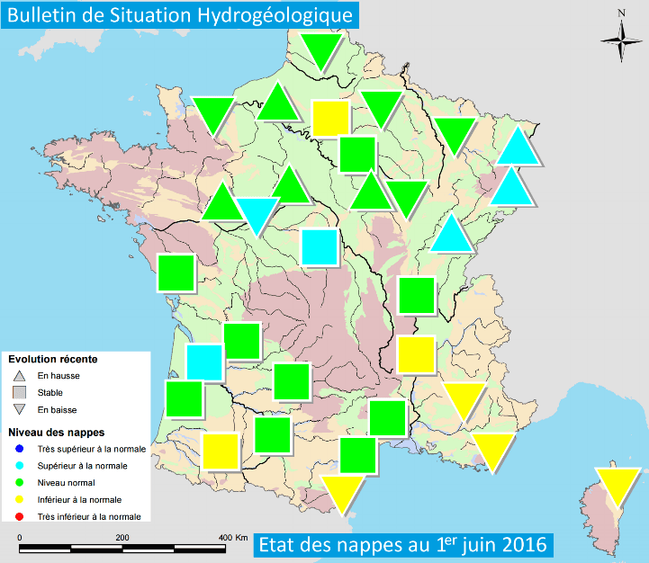 Image d'illustration pour Bulletin de niveaux des nappes phréatiques en juin