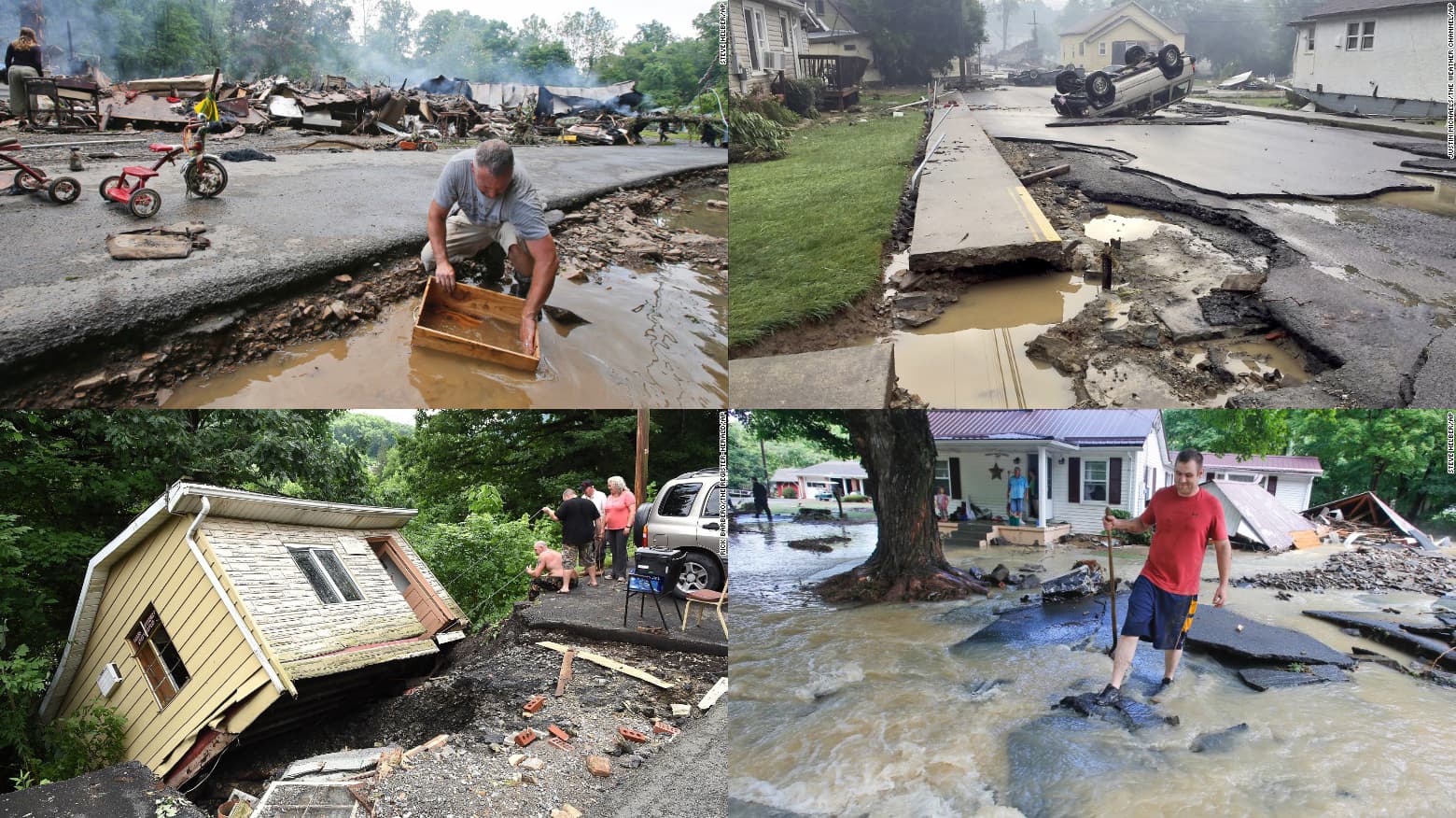 Image d'illustration pour Bilan dramatique après des inondations en Virginie Occidentale