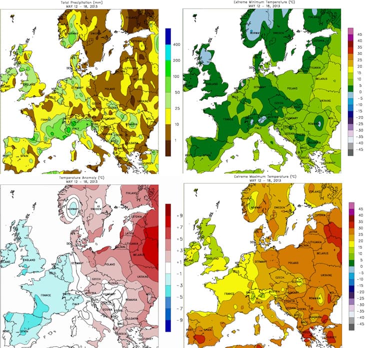 Image d'illustration pour Bilan météo hebdomadaire sur la France et l'Europe