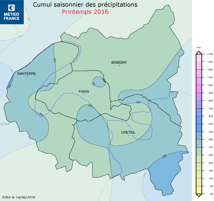 Image d'illustration pour Bilan météo d'un printemps exceptionnellement pluvieux à Paris