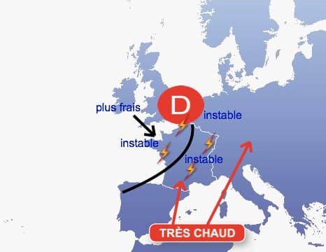 Image d'illustration pour Fortes chaleurs en France fin juillet 2012