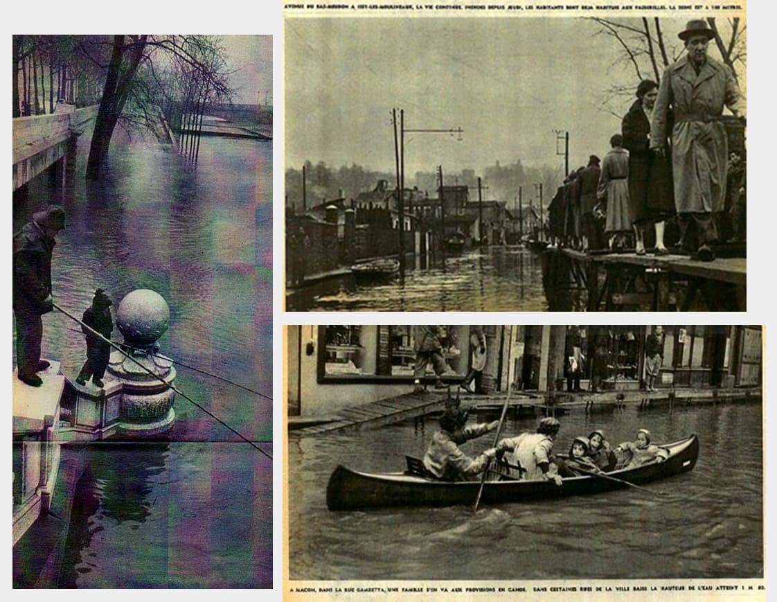Image d'illustration pour Crues majeures de la Seine au XXe siècle : retour en images