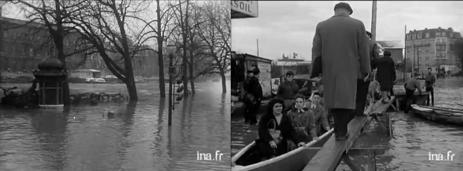 Image d'illustration pour Crues majeures de la Seine au XXe siècle : retour en images