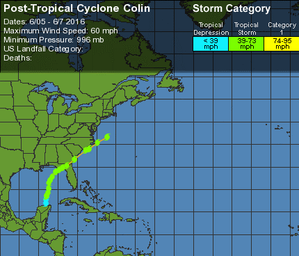 Image d'illustration pour Alex, Bonnie, Colin : une activité cyclonique précoce sur l'Atlantique
