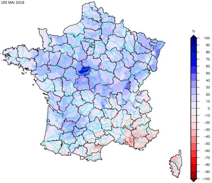 Image d'illustration pour Début d'année arrosé et sols humides sauf près de la Méditerranée