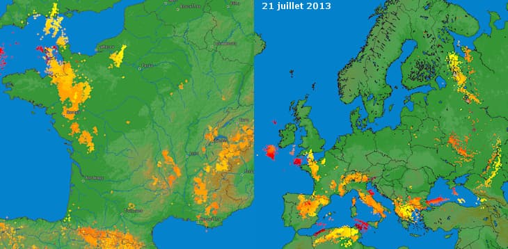 Image d'illustration pour Orages violents sur le Centre Ouest