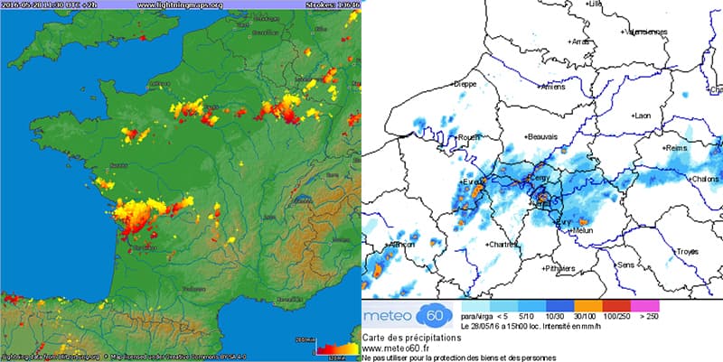 Image d'illustration pour Orage à Paris : 11 personnes blessées par la foudre 