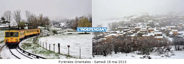 Image d'illustration pour Encore de la neige sur les Pyrénées et les Alpes