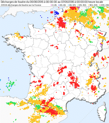 Image d'illustration pour Pluie, grêle et foudre : des orages isolés mais parfois forts