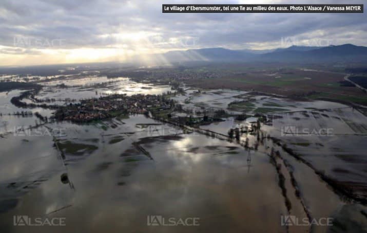 Image d'illustration pour Crues et graves inondations fin janvier et début février