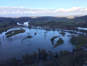 Image d'illustration pour Crues et graves inondations fin janvier et début février