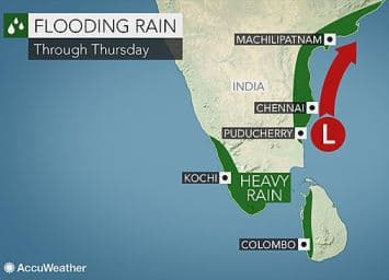 Image d'illustration pour L'Inde et le Sri Lanka entre sécheresse, mousson et inondations