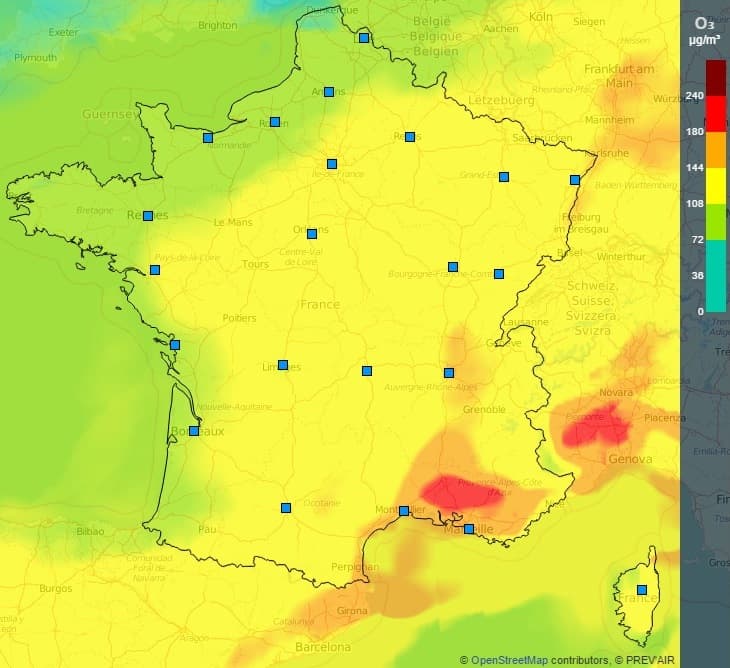 Image d'illustration pour Pic de pollution à l'ozone près de la Méditerranée
