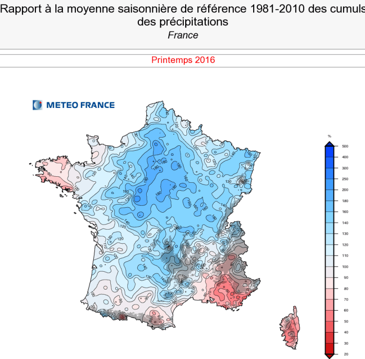 Image d'illustration pour Bilan météo d'un printemps un peu frais, très arrosé et maussade