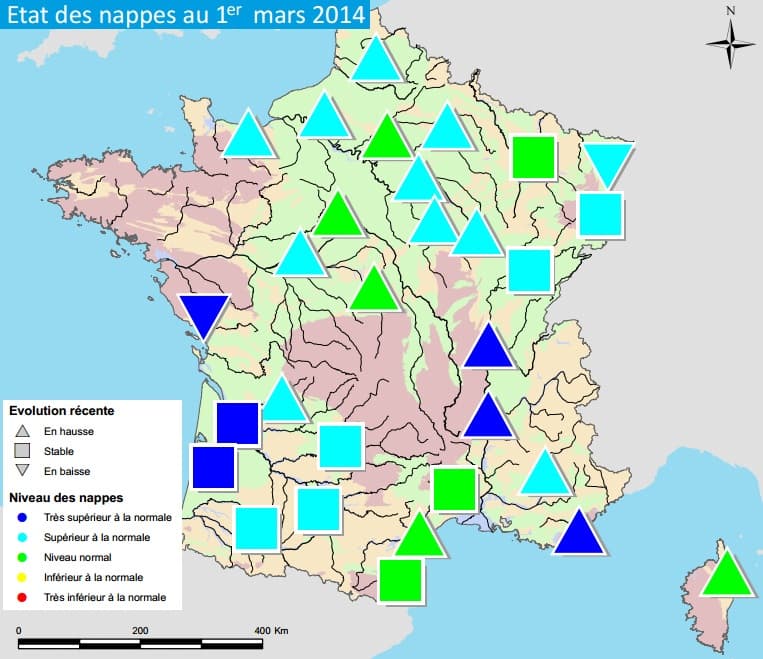 Image d'illustration pour Bilan de situation des nappes phréatiques
