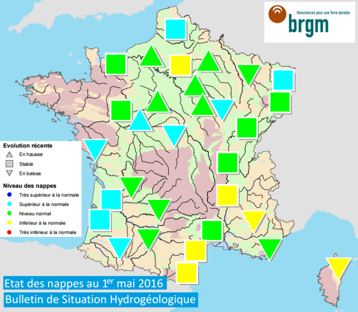 Image d'illustration pour Bulletin de niveaux des nappes phréatiques en mai
